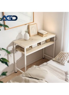 AGD Modern Simple Design 2-Tier Adjustable Console Table, Narrow Sofa Table for Entryway, Living Room, Hallway, and Bedroom  - Image 2