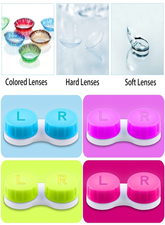 VOCOOL 16 Pcs Portable Contact Lens Tools Set, Inserter/Remover and Tweezer with Soft Tip Mini Eye Contact Case Box for Travel - Image 3