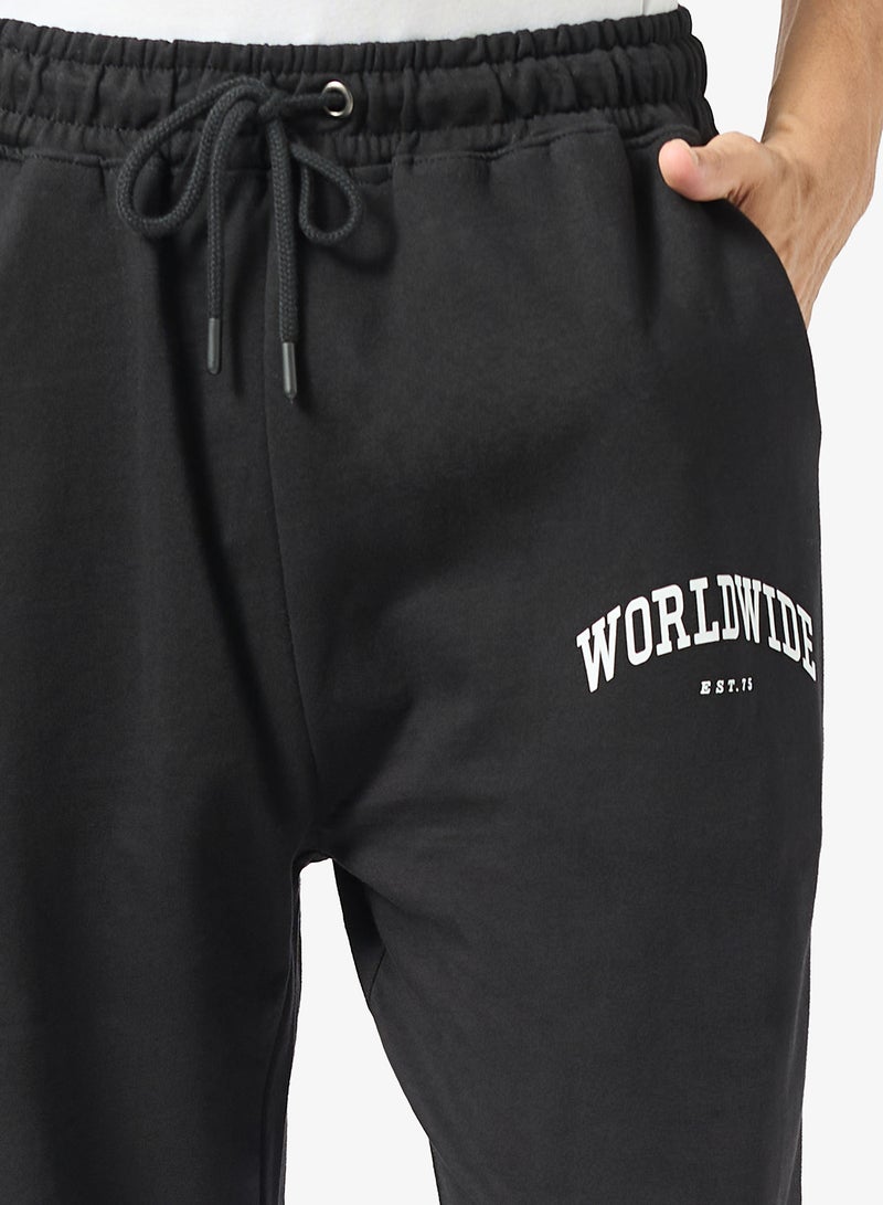 Seventy Five Text Print Oversized Joggers - Image 4