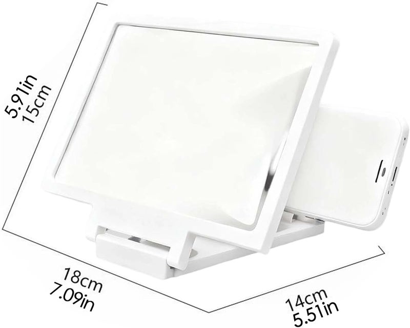 Phone Screen Magnifier, Foldable Lightweight Visual Enlarger, High Definition Display Amplifier, Optical Lens Eye Comfort Design, Hands Free Viewing Functionality, Mobile Accessory, Daily Reading Use - Image 2