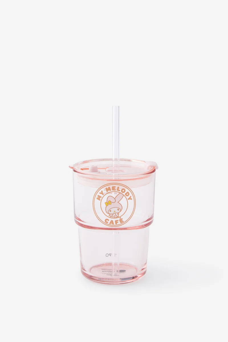 Typo Collab Love A Latte Glass Tumbler