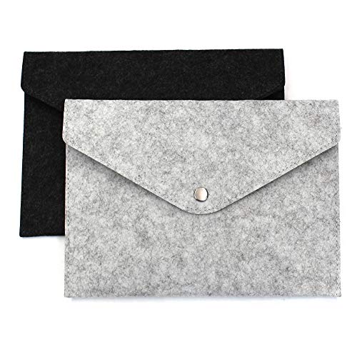 KisSealed 2 Pack of A5 File Folders Felt Folder Expanding Document Folder Portable Felt Holder Documents Folders Briefcase Bag - Image 1