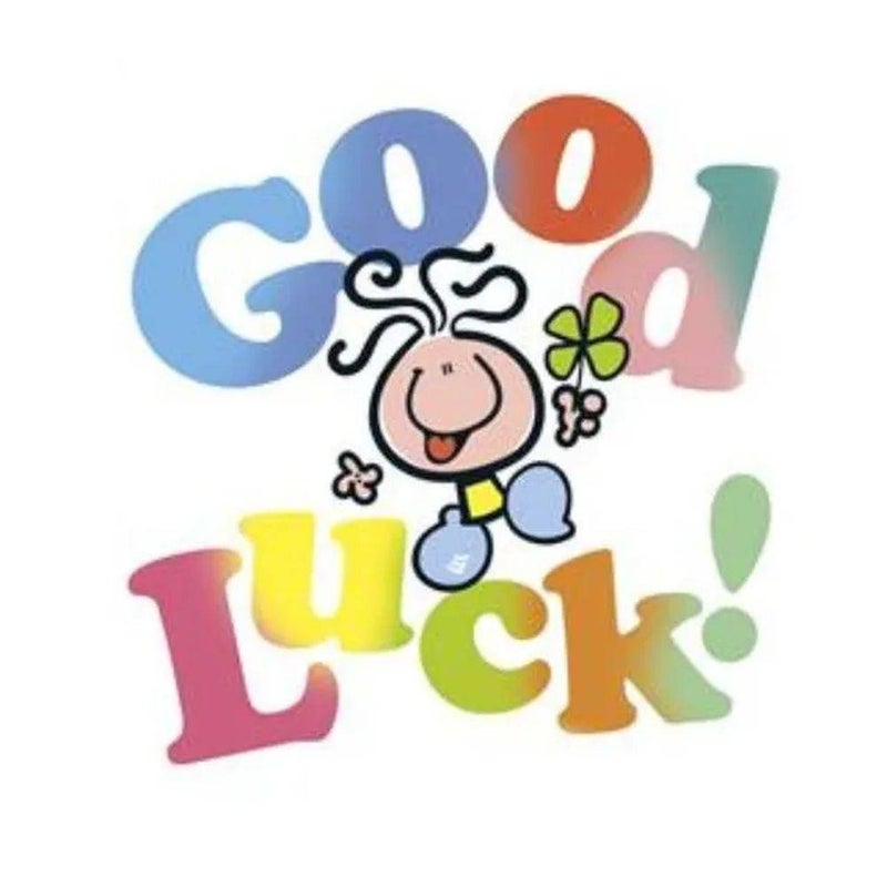 UK Greetings Bubblegum Good Luck Greeting Card (16 x 18 cm) - Image 1