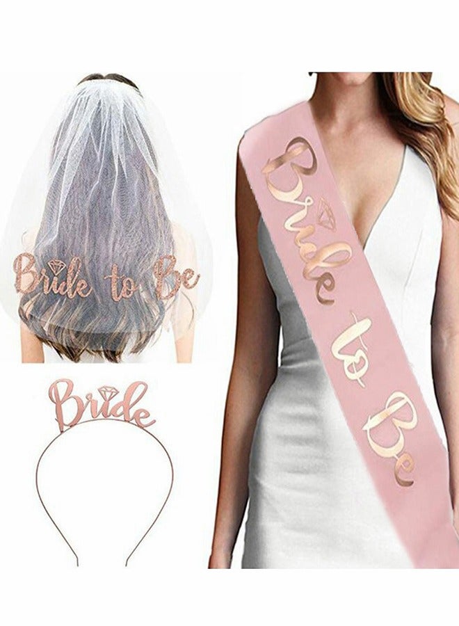 هومار كيت شبه العروس وشاح الحجاب مجموعة الدجاجة الطرف زينة بما في ذلك الحجاب الزفاف وشاح ولي العهد وشاح الوشم شارة الورد والأعلام شبه العروس - Image 4