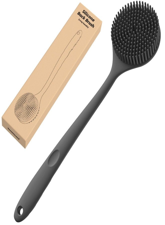 Leawall Silicone Back Scrubber with Long Handle - Soft, BPA-Free Body Brush for Men & Women - Deep Cleaning, Dirt Removal, Exfoliating Bath Brush for Back & Body - Body Scrubber for Women - Image 1