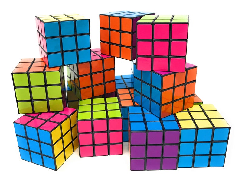 Funiverse Bulk 24 Pack 3x3 Speed Puzzle Cubes Classic Magic Brain Teasers Party Favors Classroom Prizes Birthday Stocking Stuffers Bright Colors Beginner Friendly - Image 2