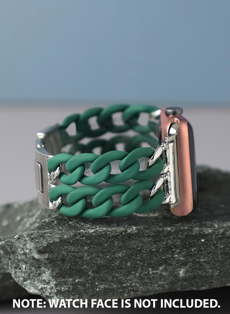 Haute Sauce Solid Casual Chain Strap Alloy Apple Watch Strap For Women | 42mm/44mm/45mm - Image 3