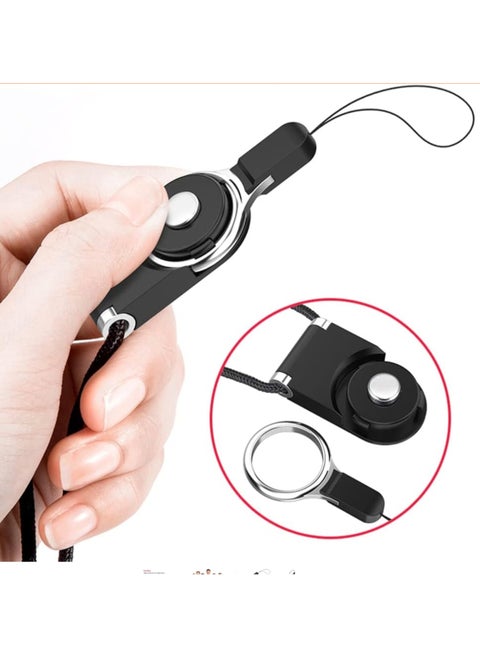 Mobile Phone Strap Adjustable Neck Rope Mobile Phone Screen Protector Hanging Anti-slip Back Clip Cloth String Mobile Phone Grip Wrist Neck Holder Anti-lost Hanging Ring Compatible with All Devices iPhone Samsung Huawei Xiaomi Honor Oppo Android Apple 5/6/7/8/9/10/11/12/13/14/15/16 X SE Pro Max Plus