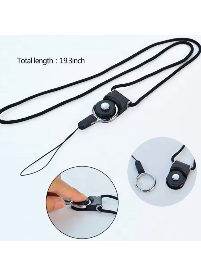 XTREME - Mobile Phone Strap Adjustable Neck Rope Mobile Phone Screen Protector Hanging Anti-slip Back Clip Cloth String Mobile Phone Grip Wrist Neck Holder Anti-lost Hanging Ring Compatible with All Devices iPhone Samsung Huawei Xiaomi Honor Oppo Android Apple 5/6/7/8/9/10/11/12/13/14/15/16 X SE Pro Max Plus - Image 1
