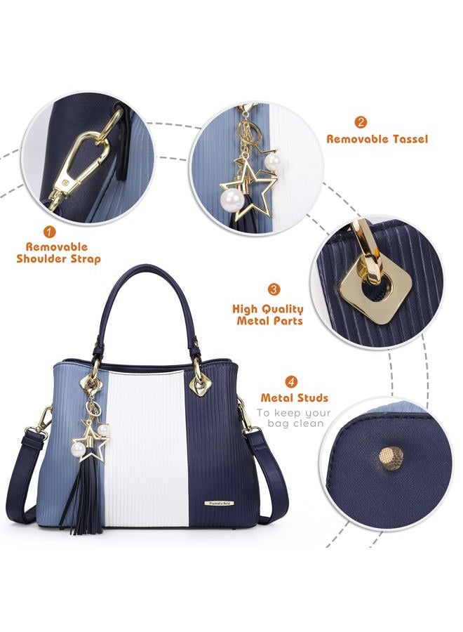 Pomelo Best Handbags for Women with Multiple Internal Pockets in Pretty Color Combination - Image 4