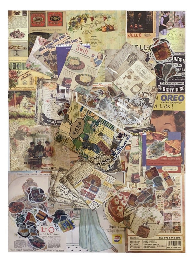 Vintage Scrapbook Supplies Pack for Art Journaling Bullet Junk Journal Planners DIY Paper Stickers Craft Kits Notebook Collage Album Aesthetic Cottagecore Picture Frames（250pcs）