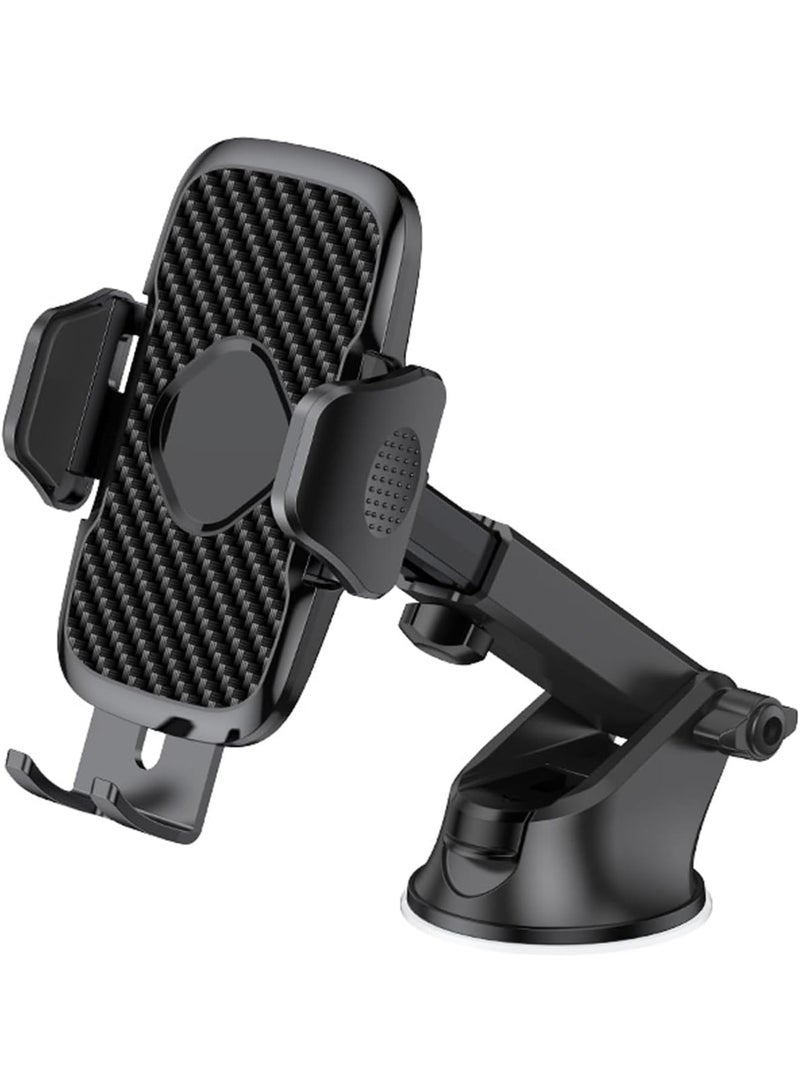 SOLARAE Car Phone Holder, Phone Holder for Cars 4-in-1 Car Phone Holder, for Dashboard & Air Vent & Windshield, Car Phone Mount Cradle 360¬∞ Rotation, with All 4.0''-7.0'' Cell Phones - Image 1