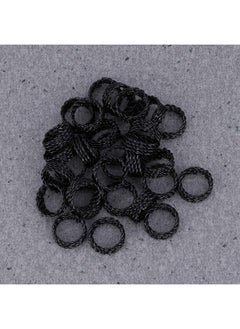 Eallily 30Pcs Dreadlocks Beads Dreadlocks Cuffs Adjustable Wig Iron Hair Braidsstrong Iron Hair Cuffs Rings Accessories For Man Woman Hair Extension (Black) - pzsku/Z4A60884193779451CB0FZ/45/_/1696070334/e456d49d-f866-455b-a7b2-7ddcde56839b