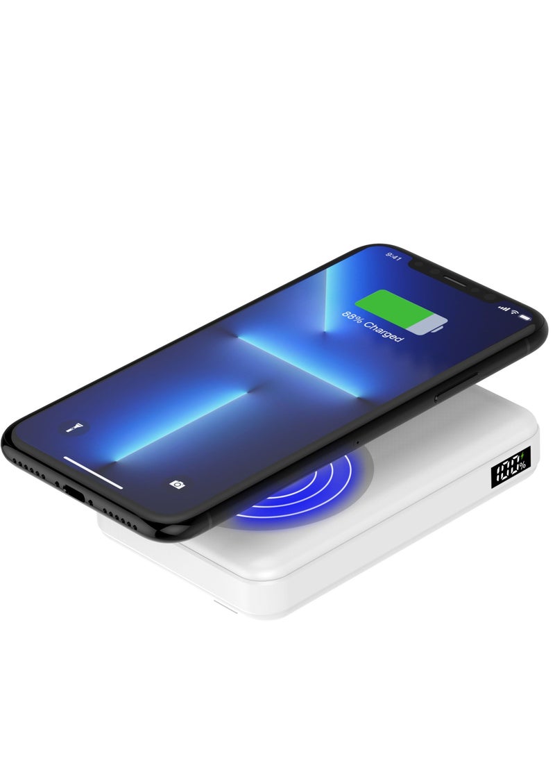 Evolt - PB-100 Compact 10,000 mAh Powerful Magnetic Wireless Powerbank with Digital Battery Display and Integrated stand design - Image 1