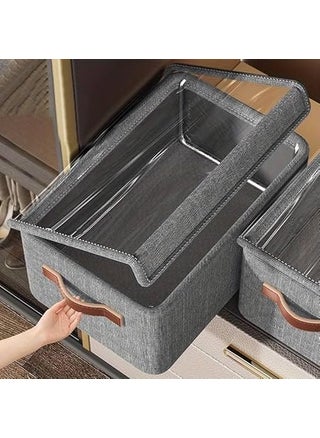KAVSIYA trade Folding Storage Box With Lid Large Clear Collapsible Stackable Wheels Foldable Plastic Bins For OrganizerPACK OF 1 - pzsku/Z4A60AA9DDFDCA4FEE7EFZ/45/1748244062/456e0a95-4374-45f9-bc52-d3cadcd0f40e