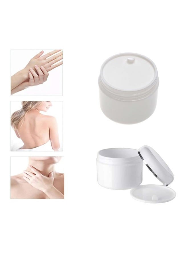 Honkenda Plastic Empty Cosmetic Containers with Lid, Portable 8 Oz 250ml Refillable Make-up Face Cream Jars Case for Body Scrub Mask Lotion Storage Pot (8 Pack White) - Image 5