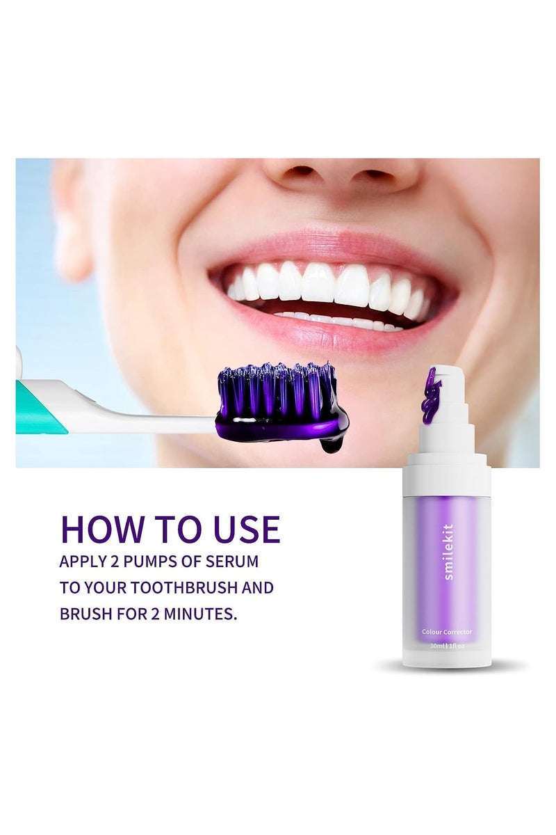DubaiGallery Beynant Purple Teeth Whitening, Purple Toothpaste for Teeth Whitening, Purple Toothpaste, Tooth Stain Removal,Teeth Whitening Booster, Teeth Whitener - Image 2