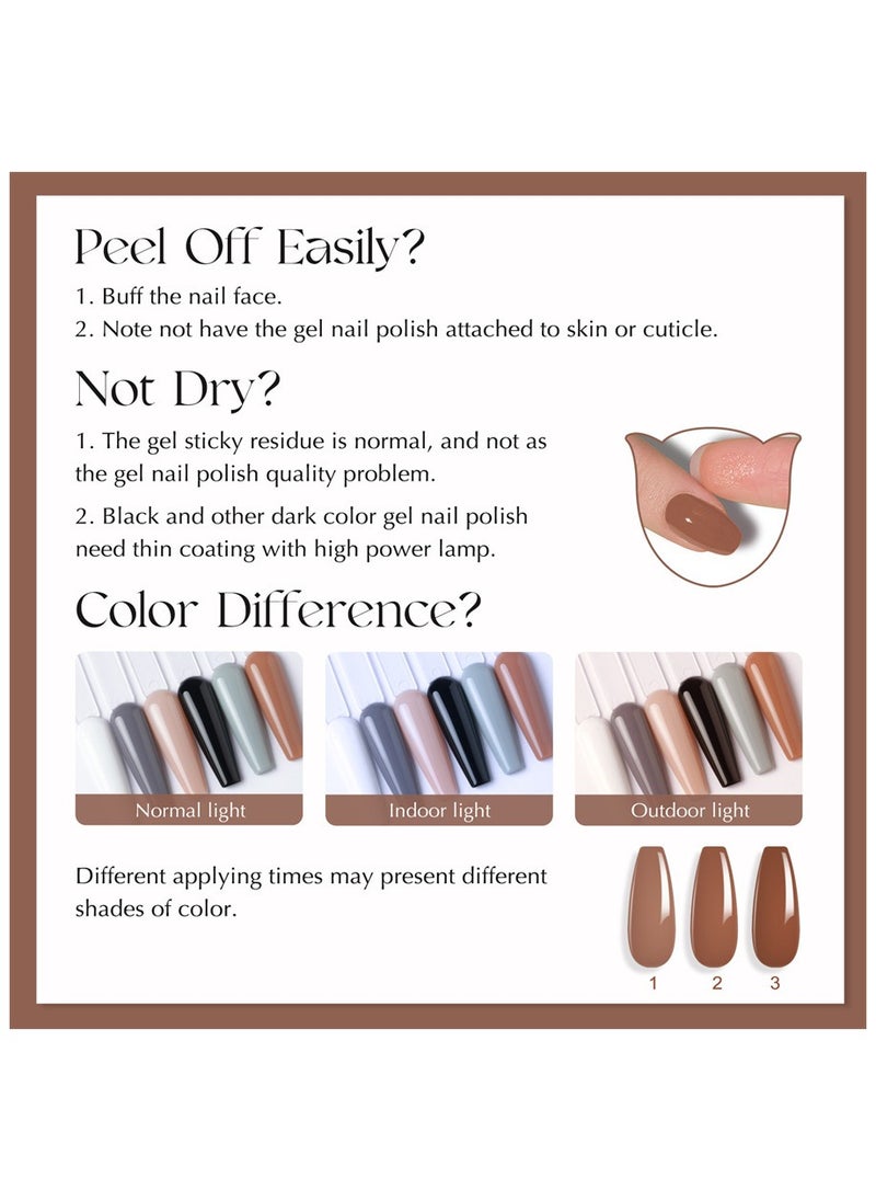 6-Piece Nail Polish Gel Nail Polish Set