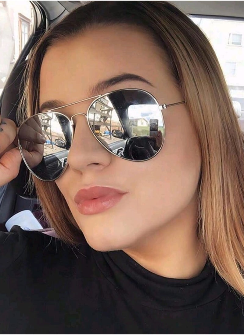 شي إن 1 قطعة نظارات طيار معدنية عصرية جديدة للنساء  - Image 3