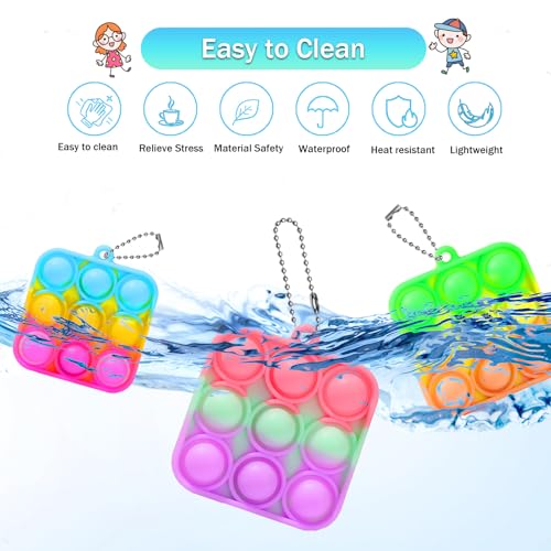 SINFOX 57PCS Party Favors for KidsFidget Toys Bulk Its Birthday Party Favors for Toddlers Adult Small Classroom Prizes Box Fidgets Toys for Kids Goodie Bag Stuffers Treasure Chest Bubbles Poppers - Image 5