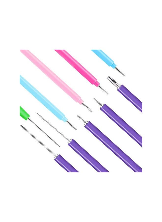Generic - Paper Quilling Tools Slotted Kit, Handmade Rolling Curling Paper Quilling Kits, 9 Colorful Quilling Needle Pen for Paper Cards Art Craft DIY, Total - Image 1