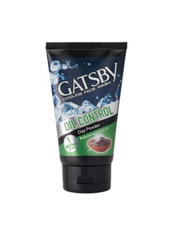 GATSBY Cooling Face Wash - Oil Control, For Deep Cleansing, Contains Clay Powder, Powered With Micro Scrub Beads, 100Gm.  - Image 1