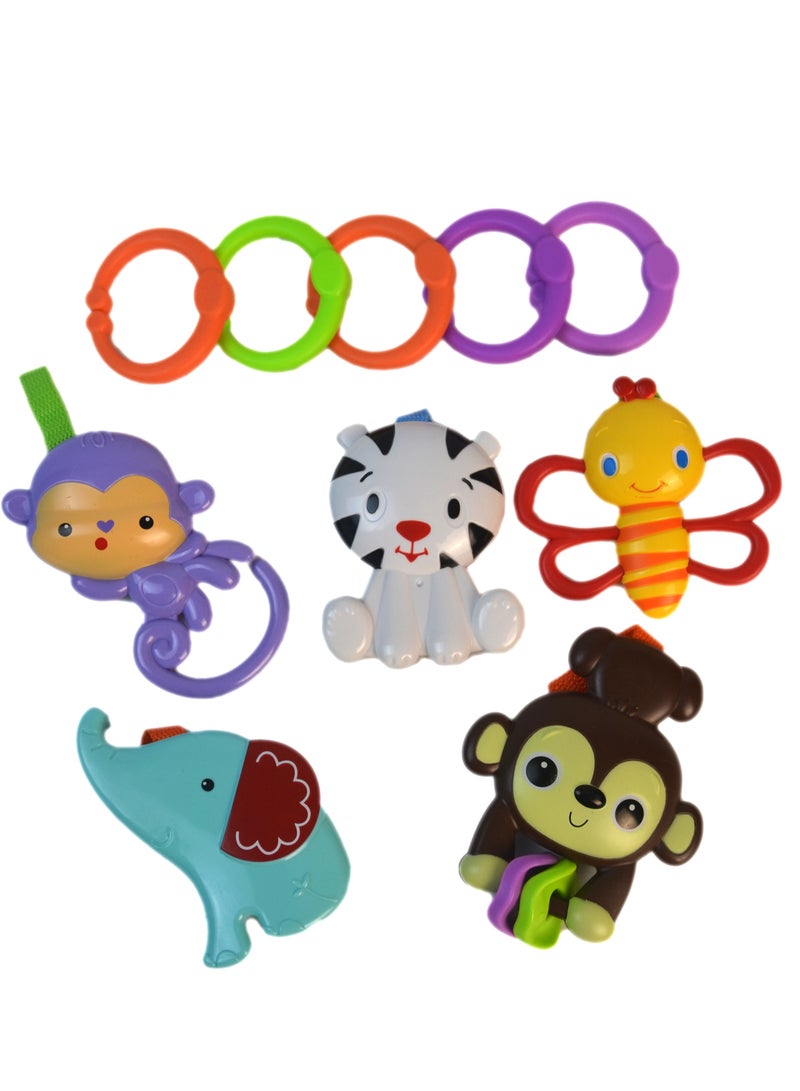 Baby Rattles Toys Set, Infant Grab Shake Rattle, Sensory Teether, Infant development manual sounding toys, Newborn First Birthday Gift 0 1 2 3 4 5 6 7 8 9 10 12 Month Boy Girl Gift - Image 3