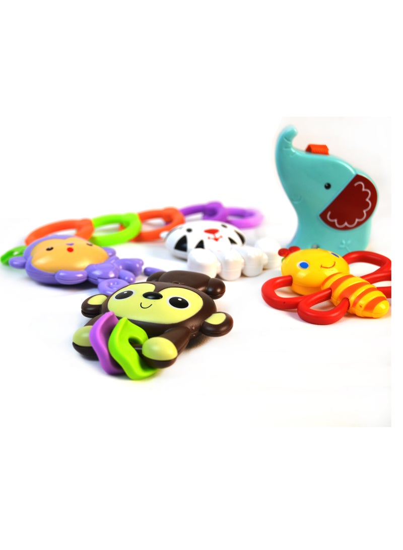 Baby Rattles Toys Set, Infant Grab Shake Rattle, Sensory Teether, Infant development manual sounding toys, Newborn First Birthday Gift 0 1 2 3 4 5 6 7 8 9 10 12 Month Boy Girl Gift - Image 4