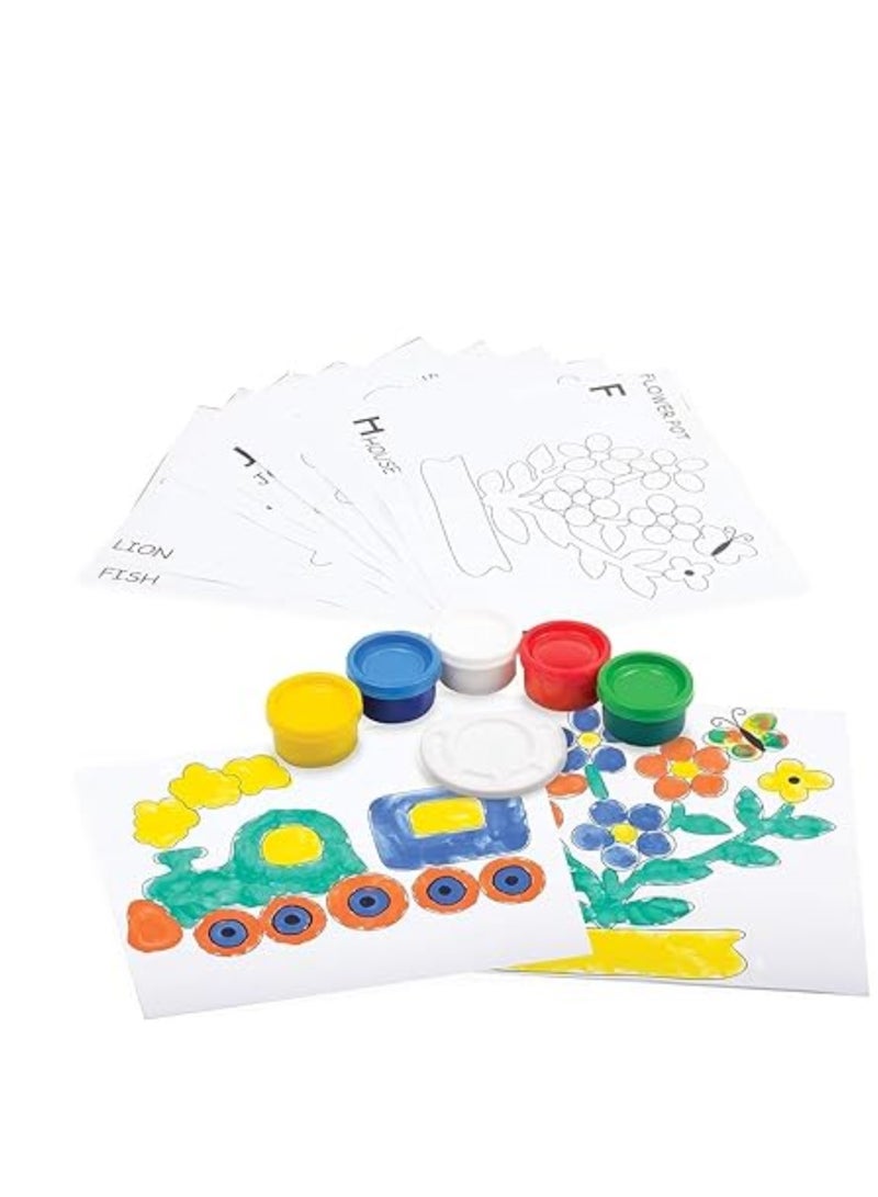 ART RANGERS Kids Finger Paint Set OF 6 Colours x 35ml - Image 4