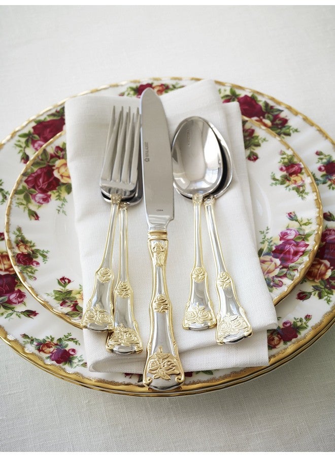 ROYAL ALBERT طقم أدوات مائدة رويال ألبرت أولد كانتري روزز 20 قطعة - Image 4