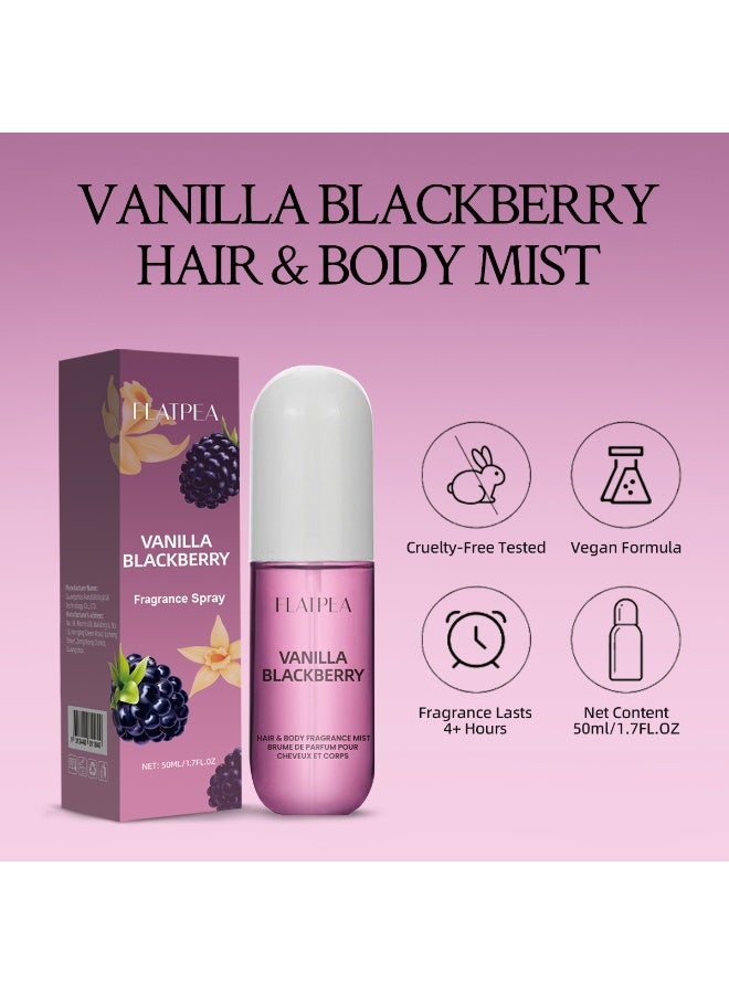 Fragrance Hair Spray | Floral and Fruity Scent, Perfume-Grade Hair Care, Long-Lasting Fragrance, Nourishing and Smooth, Portable [Vanilla Blackberry] - Image 5