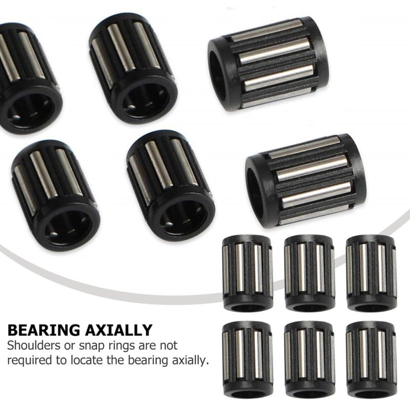 50Pcs Drawn Cup Needle Roller Bearings Unsealed High Load Black Cage Components - Image 4