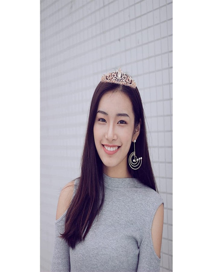 AOPRIE Birthday Sash & Crown - Rose Gold Tiara for Sweet 16 Girls & Women - Rhinestone Happy Birthday Accessory - Image 4