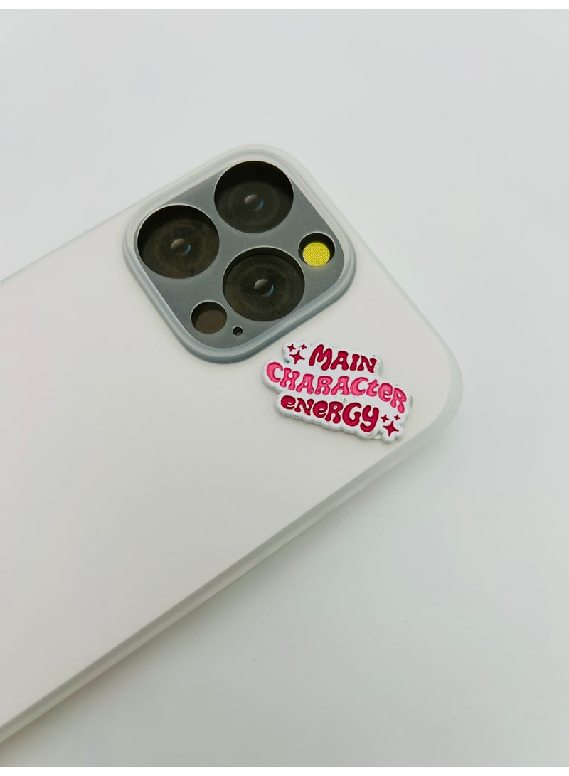 Hello Kitty 8 pieces of Metal stickers - MAIN CHARACTER ENERGY logo GIRL MATH Calculator and Hello Kitty logo and Heart logo and Daisy Flower logo and Luxury Handbag and Sweet Text logo Hair Bow logo- Premium Quality Metal for Mobile, Laptop, Backpacks and more. - Image 4