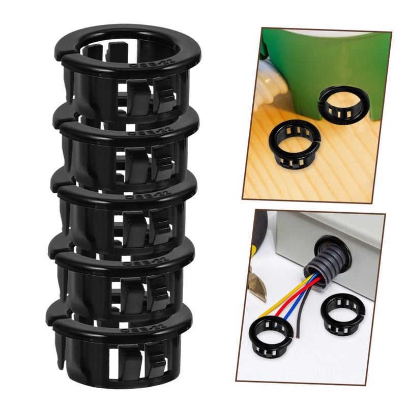50 Pcs Open Style Cable Grommets Snap Bushings For Wire Organization Easy Installation - Image 3