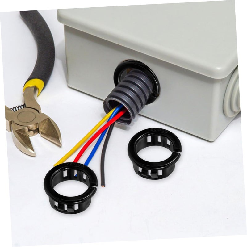 50 Pcs Open Style Cable Grommets Snap Bushings For Wire Organization Easy Installation - Image 5