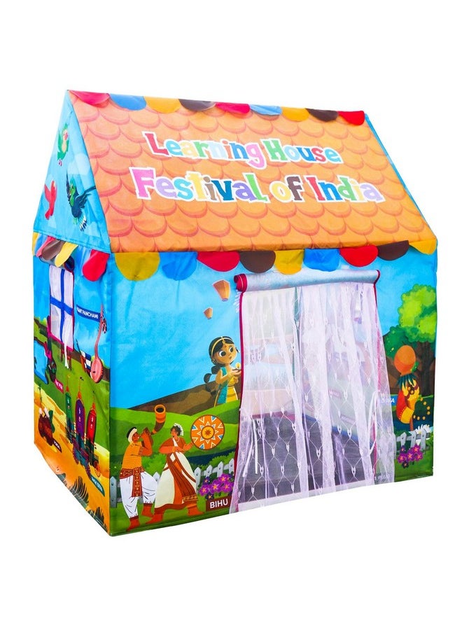 HomeCute HOMECUTE Hut Type Kids' Toys Play Tent House, Play And Learning House For Boys And Girl. (Festivals India),Orange  - Image 5