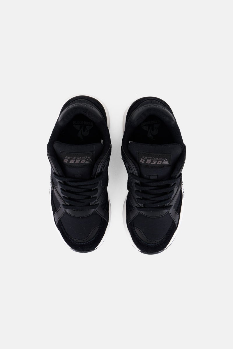 le coq sportif Kids Boy Lace Up Running Shoes, Black  - Image 3