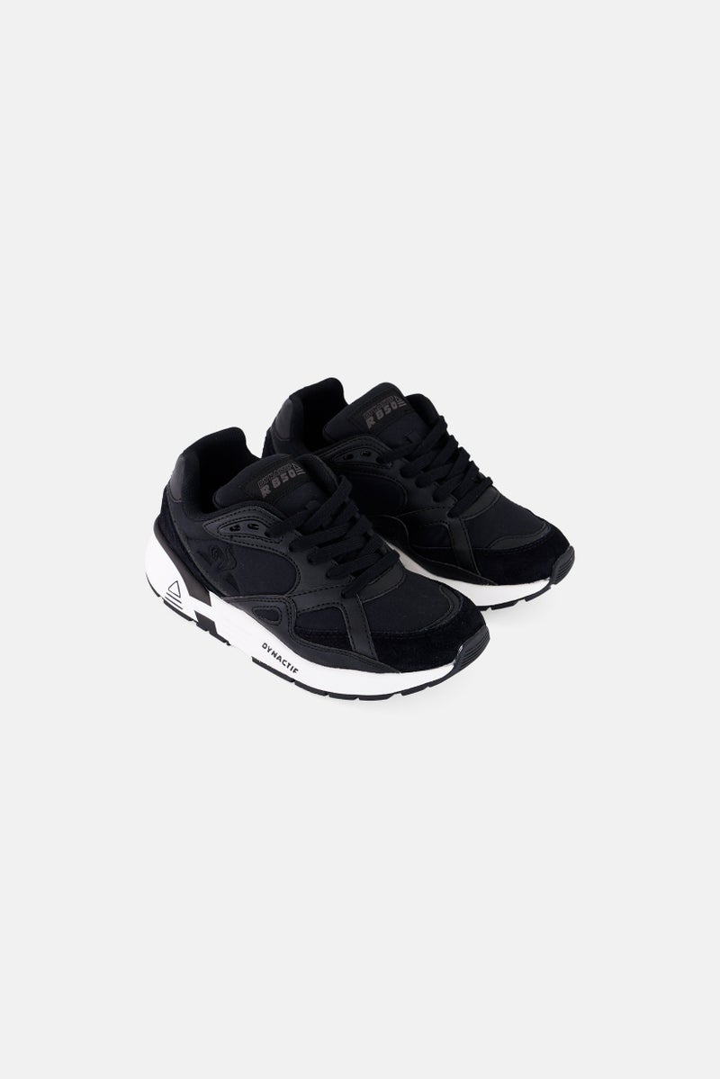 le coq sportif Kids Boy Lace Up Running Shoes, Black  - Image 1