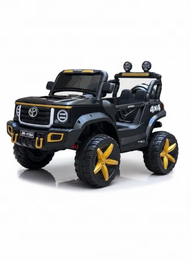 Large electric children's car - Toyota Jeep - 4x4, 4 motors, 2 seats, with remote control and LED lights - Image 1