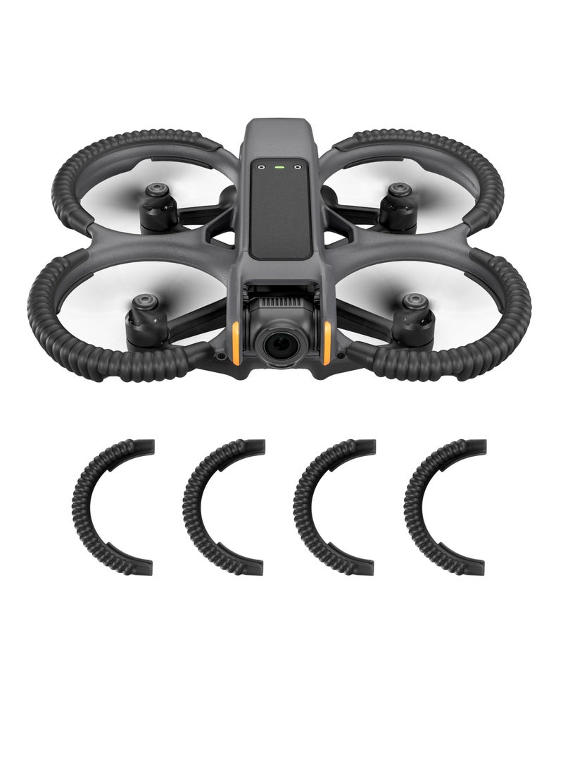 Propeller Guard Protector for DJI Avata 2, Drone Protective Bumper, Anti-Collision Shockproof Prop Protector for DJI Avata 2, Drone Accessories, Protection Guard Bar, Black - Image 1