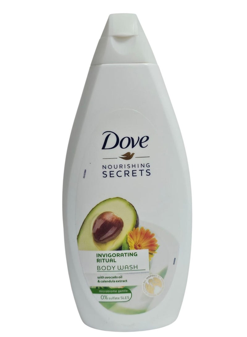 Dove Refreshing body wash with avocado oil and calendula extract 500ml
