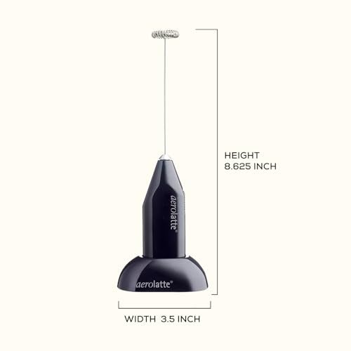Aerolatte Milk Frother with Counter Stand, The Original Steam-Free Frother, Black - Image 3