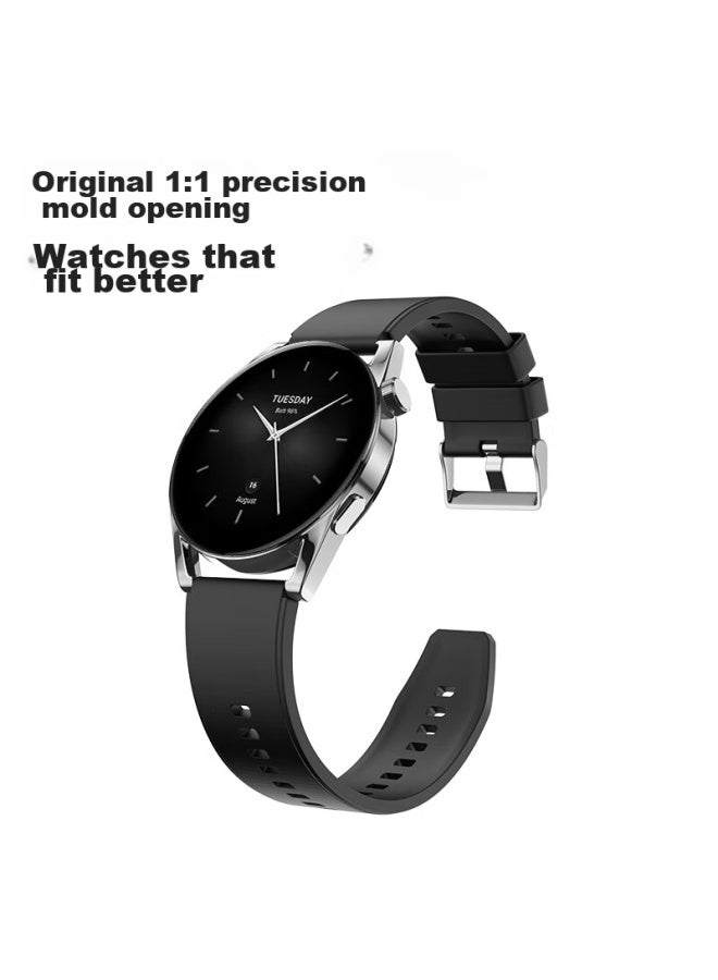 Canghua متوافق مع سوار Xiaomi Watch S2، سوار Xiaomi Watch S4/s3/s1/s1pro/color2/color الإصدار الرياضي، سوار سيليكون رياضي مقاوم للماء ومنفس - Image 5