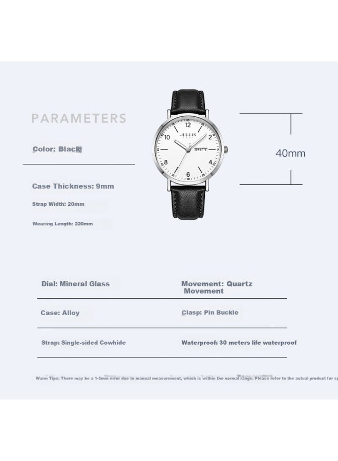 Julius Exam Special Student Watch For Men And Women, Junior High School, High School Students, Civil Servants, College Entrance Examination, Middle School Entrance Examination, Silent Night Light Poin - Image 3