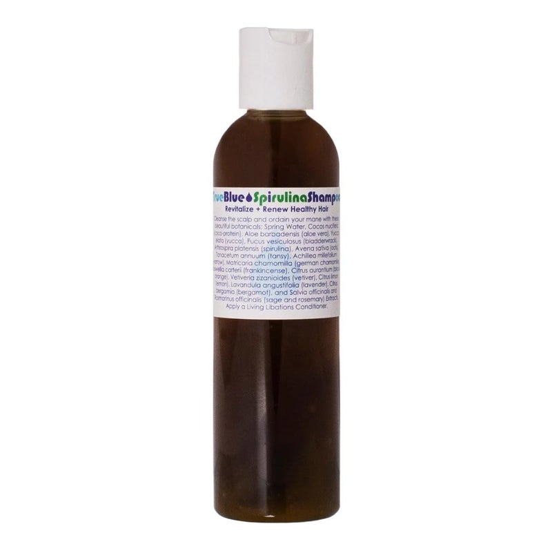 LIVING LIBATIONS  Organic True Blue Spirulina Shampoo  Natural PlantBased Clean Beauty 4 fl oz  120 ml