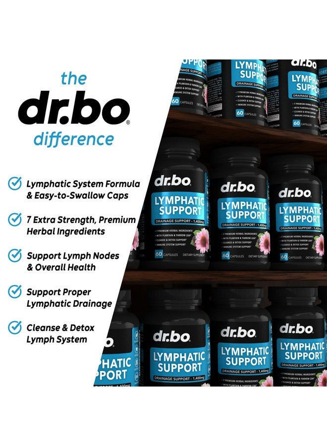 dr.bo Lymphatic Drainage Supplements Pills - Lymphatic Support Total Herbal Cleanse Products with Echinacea Lymph System Support Supplement for Nodes Legs & Neck - Lymph Node Detox Cleanse System Drainage - Image 5