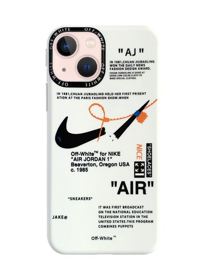 VR CREATIVE Protective Case Cover For Apple iPhone 13 Nike Off-White Case White - Image 1