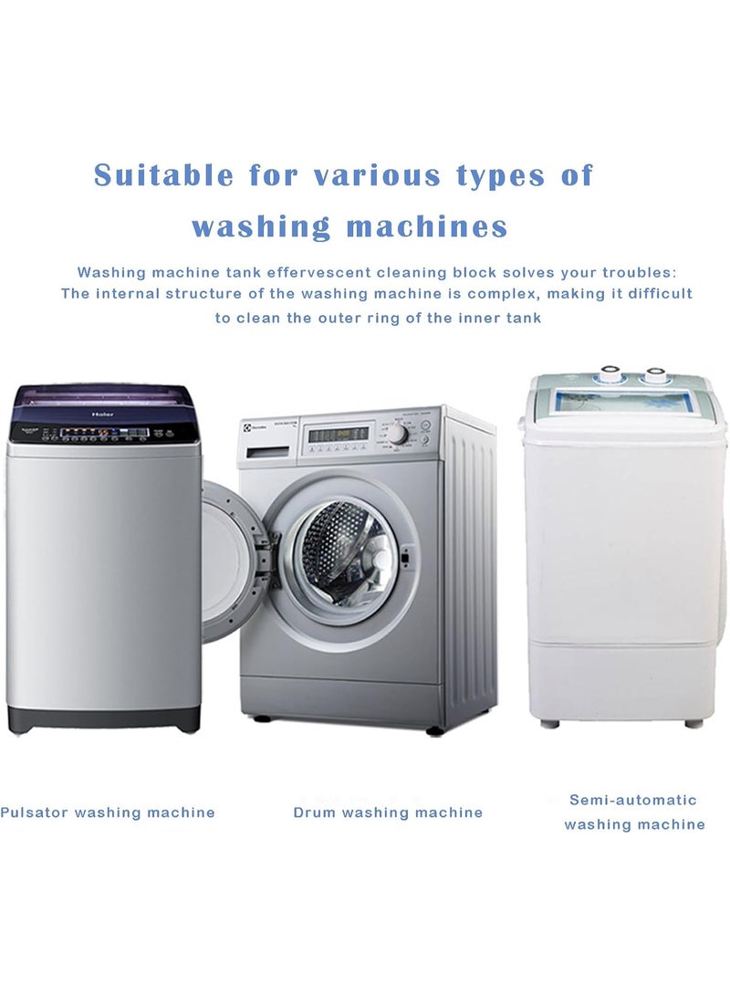 Ethereum 12PCS Washing Machine Detergent Effervescent Tablets, Washing Machine Detergent, Descaling, Sterilization and Decontamination Deep Cleaning Tablets  T-459 - Image 5