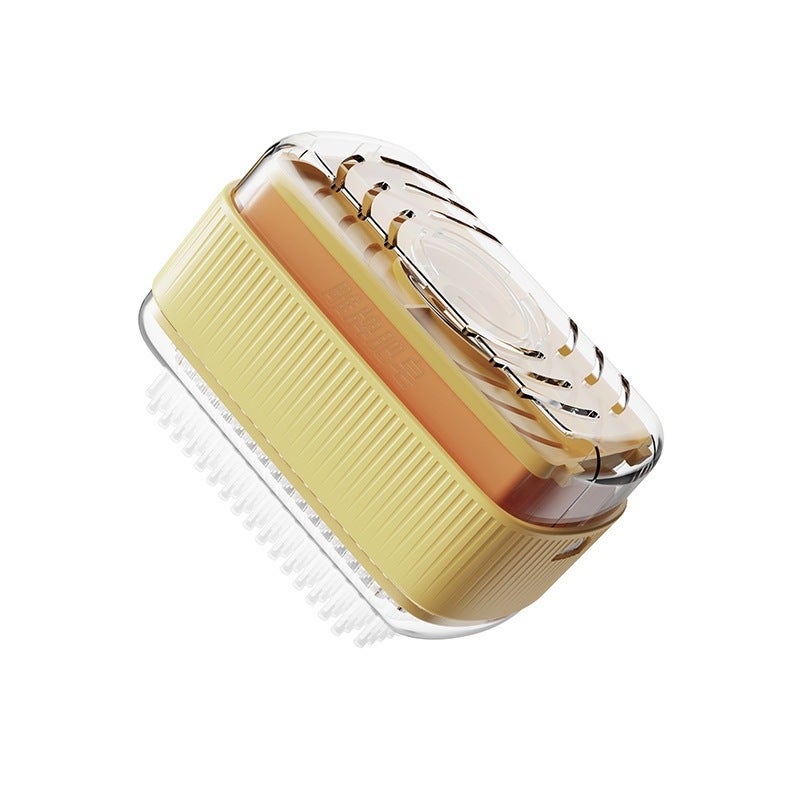 Creative Soap Storage Box, Punch-Free Wall-Mounted Bathroom Drain Soap Rack with Lid, No Water Accumulation Soap Box(Yellow soap box, Soap Box) - Image 1